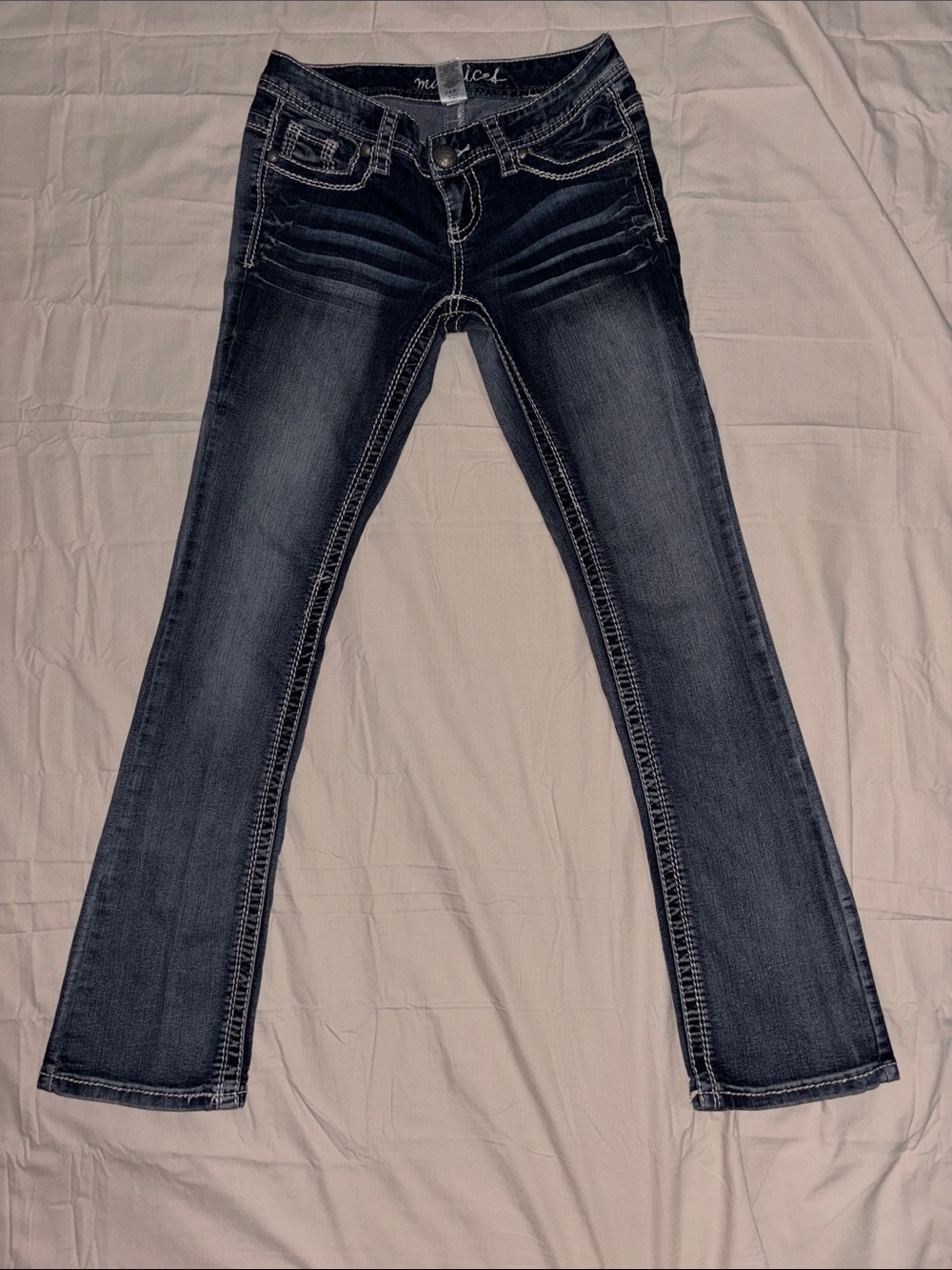 Maurices Dark Blue Slim Bootcut Jeans